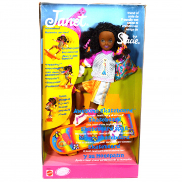 Awesome Skateboard Janet Doll