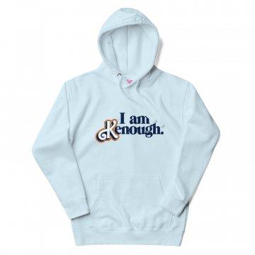 Barbie The Movie I Am Kenough Unisex Blue Hoodie