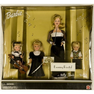 Evening Recital Gift Set with Barbie, Kelly, Stacy and Tommy dolls