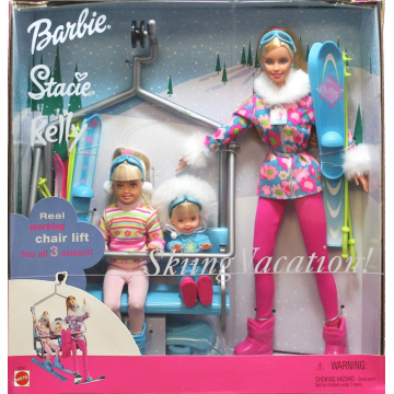 Barbie Stacie Kelly Skiing Vacation Doll Set