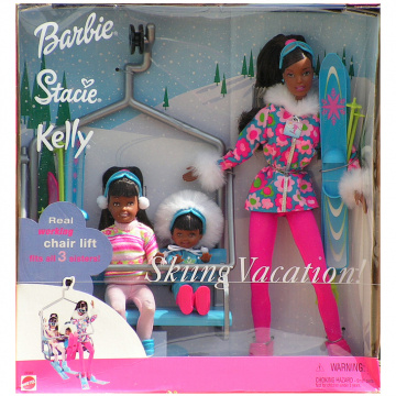 Barbie Stacie Kelly Skiing Vacation (AA) Doll Set