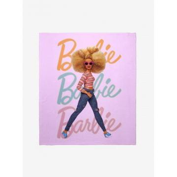 Barbie Retro Style Throw Blanket