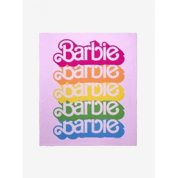 Barbie Name Stack Throw Blanket