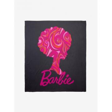 Barbie Afro Barbie Swirl Silhouette Throw Blanket