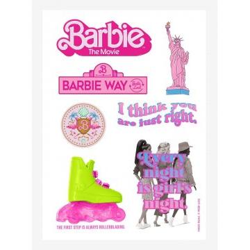 Barbie The Movie Props Sticker Sheet