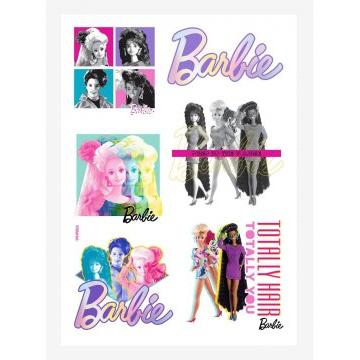 Barbie Totally Hair Kiss-Cut Sticker Sheet