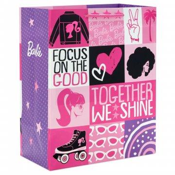 9.6 Barbie™ Graphics on Pink Medium Gift Bag
