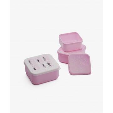 Set of 3 Barbie snack containers