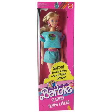 Barbie Synchro Tempo Libero Doll (blue)