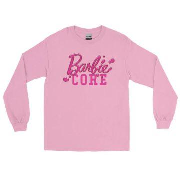 Barbiecore™ Script Logo Men’s Long Sleeve Shirt
