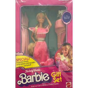 Twirly Curls Barbie Doll Gift Set