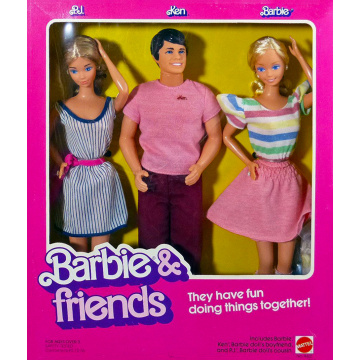 Barbie & Friends Barbie, P.J., Ken Dolls