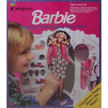 Barbie Fashion Boutique Outfits Colorforms Play Set