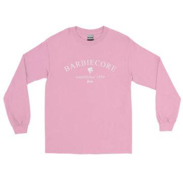 Barbiecore™ Established 1959 Logo Men’s Long Sleeve Shirt