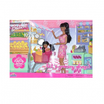 Let's Grocery Shop™ Barbie® doll and Kelly® gift set (AA)