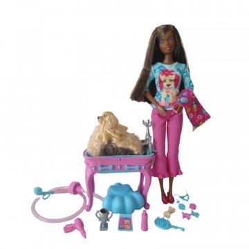 Stylin’ Pup Barbie® Doll (African American)