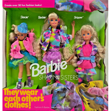 Barbie Sharin' Sisters Barbie Stacie Skipper Doll Set