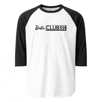 Barbie 2025 Club 59 White Raglan Tee