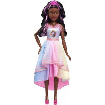 Barbie 28-inch Best Fashion Friend Unicorn Party Doll, Black Hair
