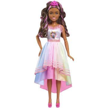 Barbie 28-inch Best Fashion Friend Unicorn Party Doll, Brown Hair