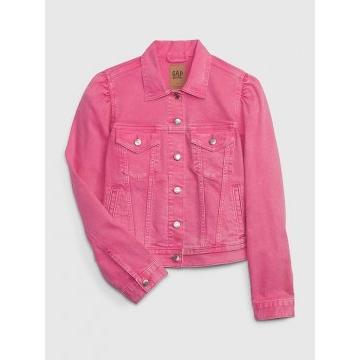Barbie™ × Gap Washwell™ Icon Puff Sleeve Denim Jacket