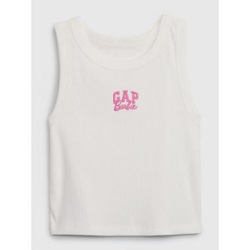 Gap× Barbie™ Curved Logo Tank Top for Kids
