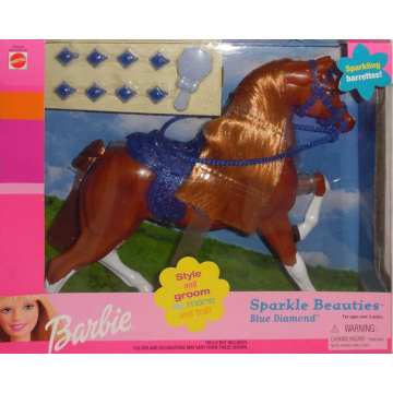 Barbie Sparkle Beauties Blue Diamond Horse