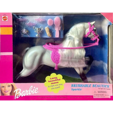 Barbie Brushable Beauties Sparkle Horse 