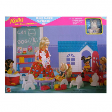 Kelly Baby Sister Day Care School Barbie Gift Set