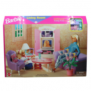 Barbie Folding Pretty House Living Room Set
