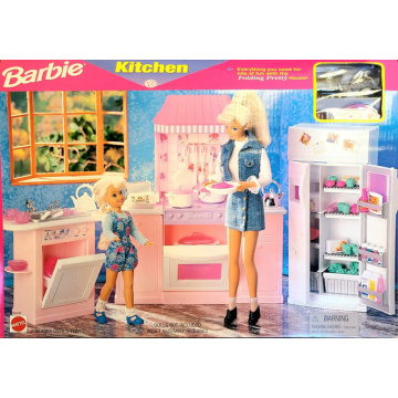 Barbie Kitchen Folding Pretty House!