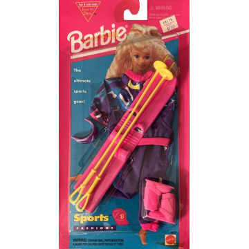 Barbie Sports Fashions Skiing Outfit With Skis