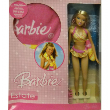 Estate Barbie Fashion Doll with Child Size Towel Foreign