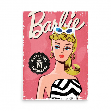 Vintage Barbie Poster