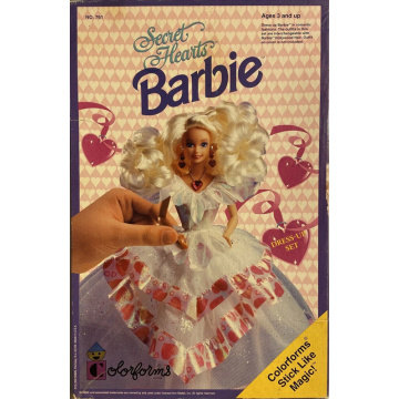 Secret Hearts Barbie Dress-Up Colorforms Play Set