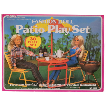 Fashion Doll Barbie Patio Playset