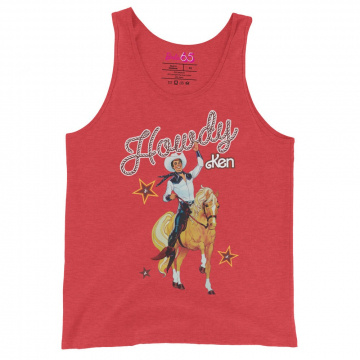 Barbie 1980's Howdy Ken Red Tank Top