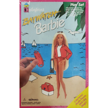 Baywatch Barbie Colorforms Play Set