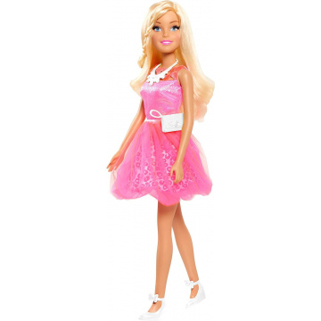 Barbie 28-inch Fashionistas Barbie Doll, Blonde Hair (pink)