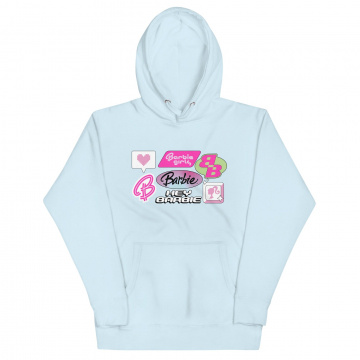 Barbie 2000's Logos Blue Hoodie