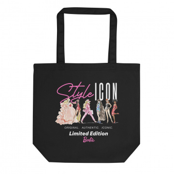 Barbie Style Icon Black Tote Bag