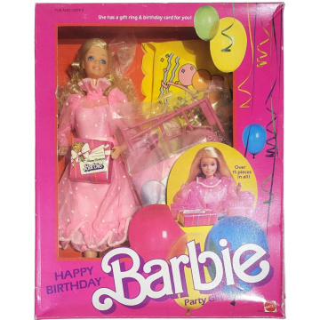 Happy Birthday Barbie party gift set