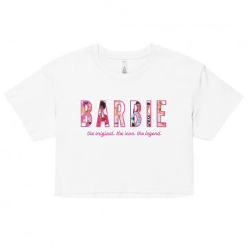 Barbie The Icon The Legend Crop Tee