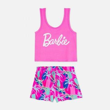 Barbie Print Vest And Shorts Pyjamas Set