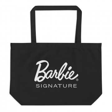 Barbie Signature Logo Black Tote Bag