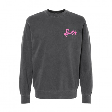 Barbie Style Icon Washed Black Sweatshirt