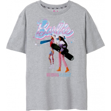 Barbie Merry & Bright Gray Jaspea Short Sleeve T-Shirt for Women