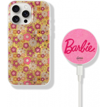 Sonix x Barbie Case + MagLink Charger (Perfectly Pink) for MagSafe iPhone 15 Pro Max | Retro Flower