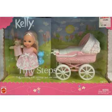 Barbie Kelly Tiny Steps Doll & Pull Carriage & She Walks