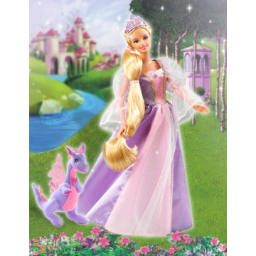 Barbie rapunzel dress scene online